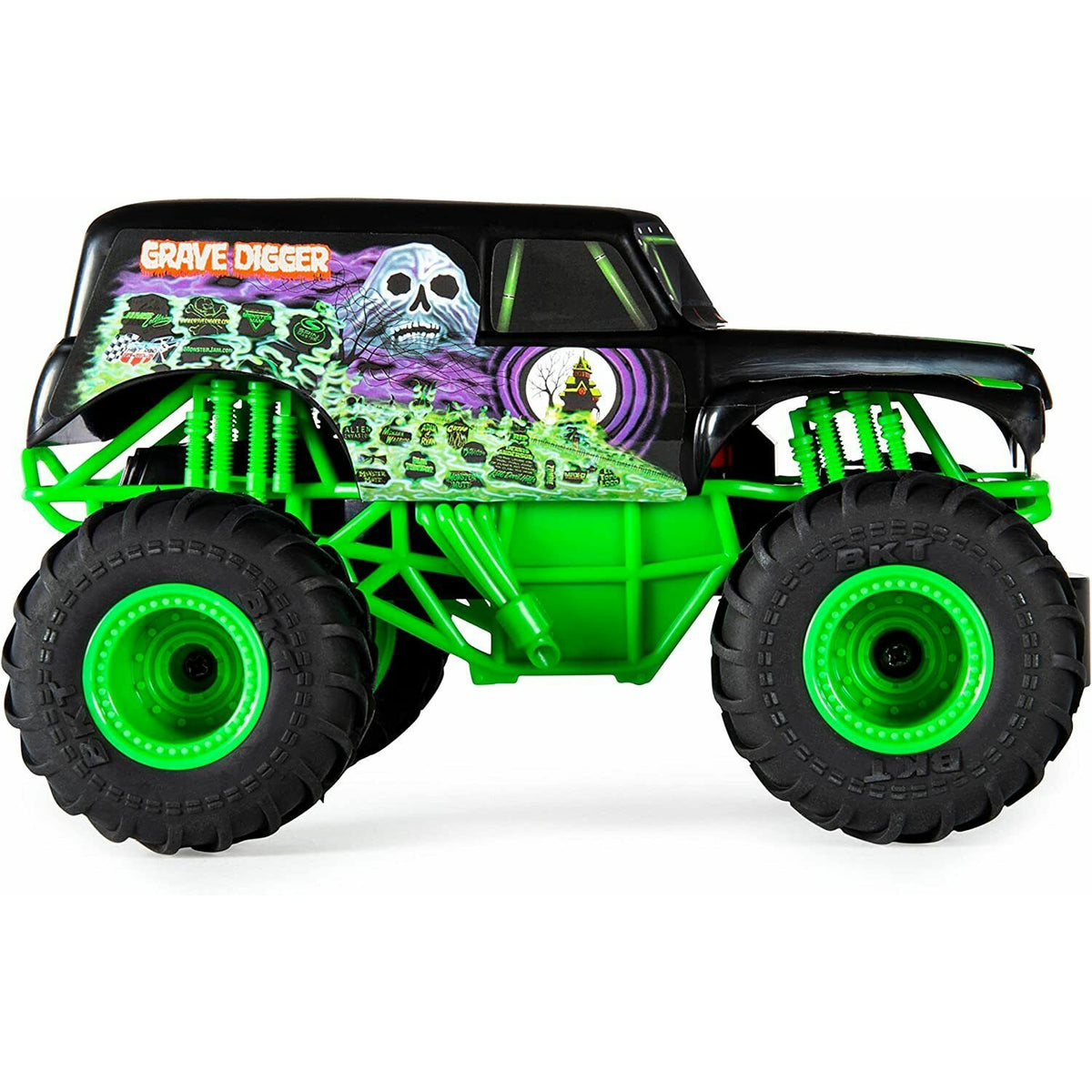 Sunny Brinquedos Monster Jam - 1:24 Collector Die Cast Trucks Grave Digger  C9, Multicor