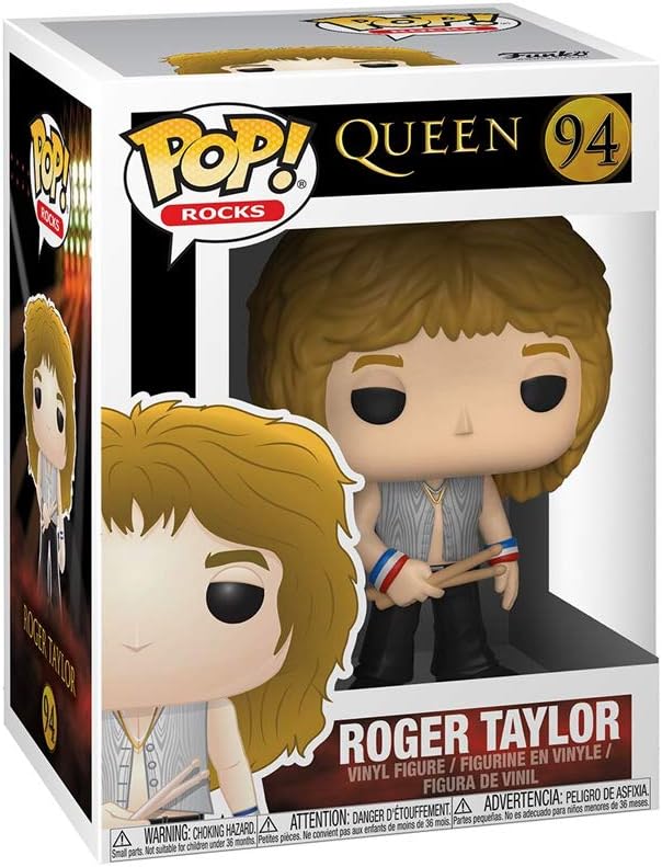 Funko Pop Rocks: Queen Roger Taylor, Multicolor