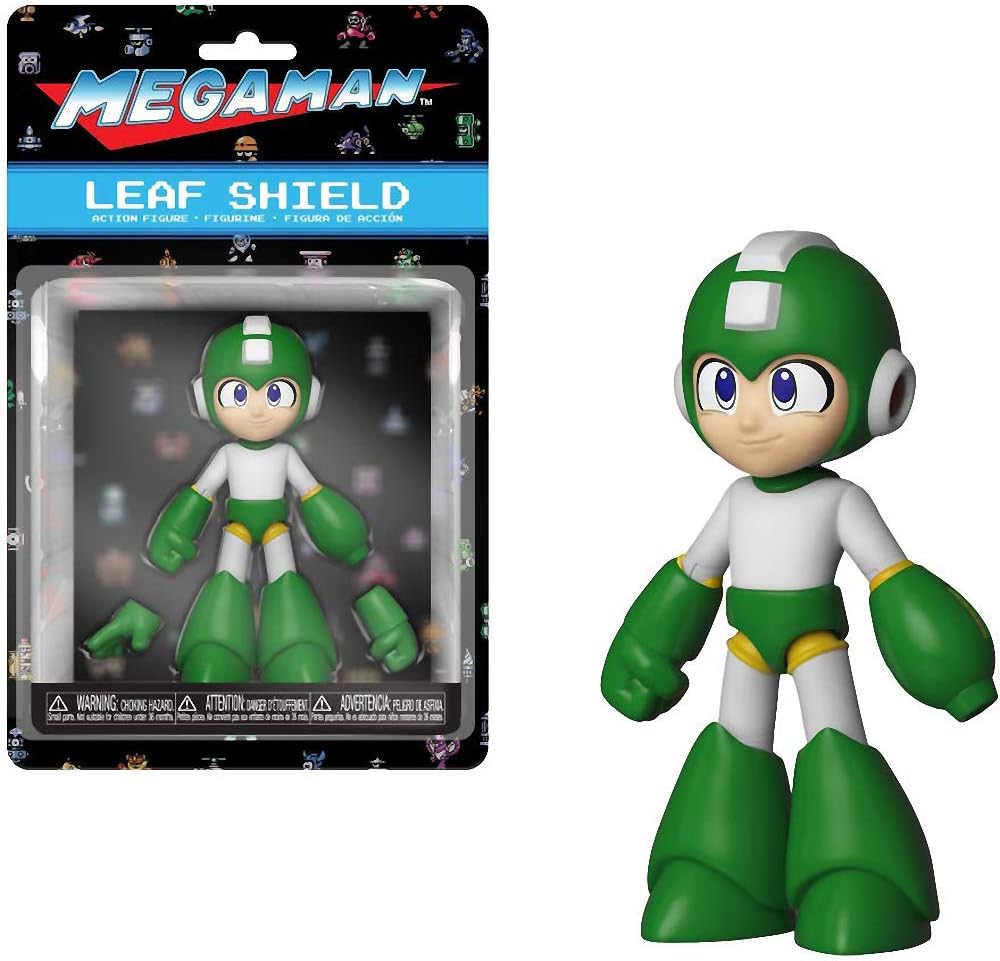 Funko Mega Man [Leaf Shield]: Mega Man x Mini Action Figure + 1 Video Games Themed Trading Card Bundle [34819]