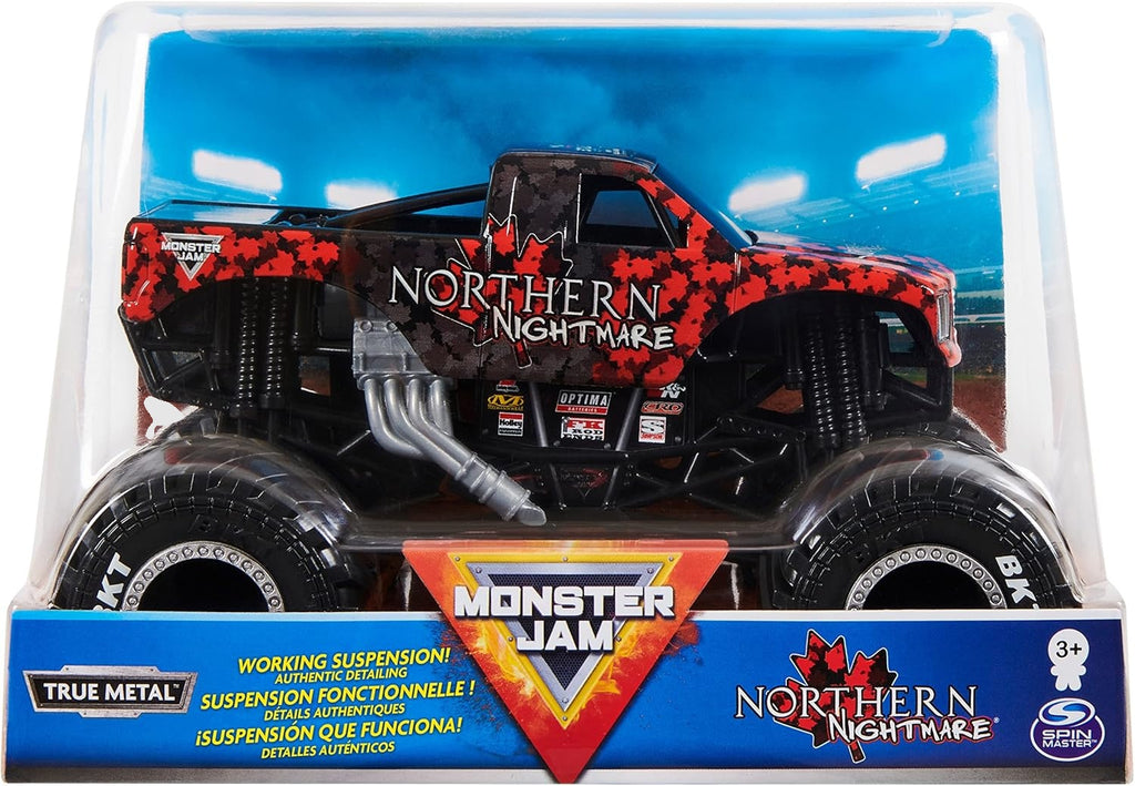 Monster Jam, Official Northern Nightmare Monster Truck, Die-Cast Vehicle, 1:24 Scale