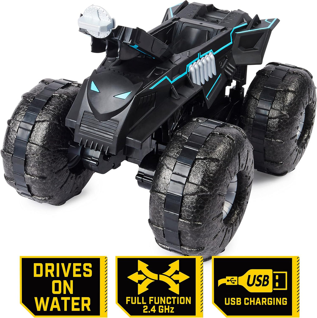 DC Batman, All-Terrain Batmobile Remote Control Vehicle, Water-Resistant Batman Toys