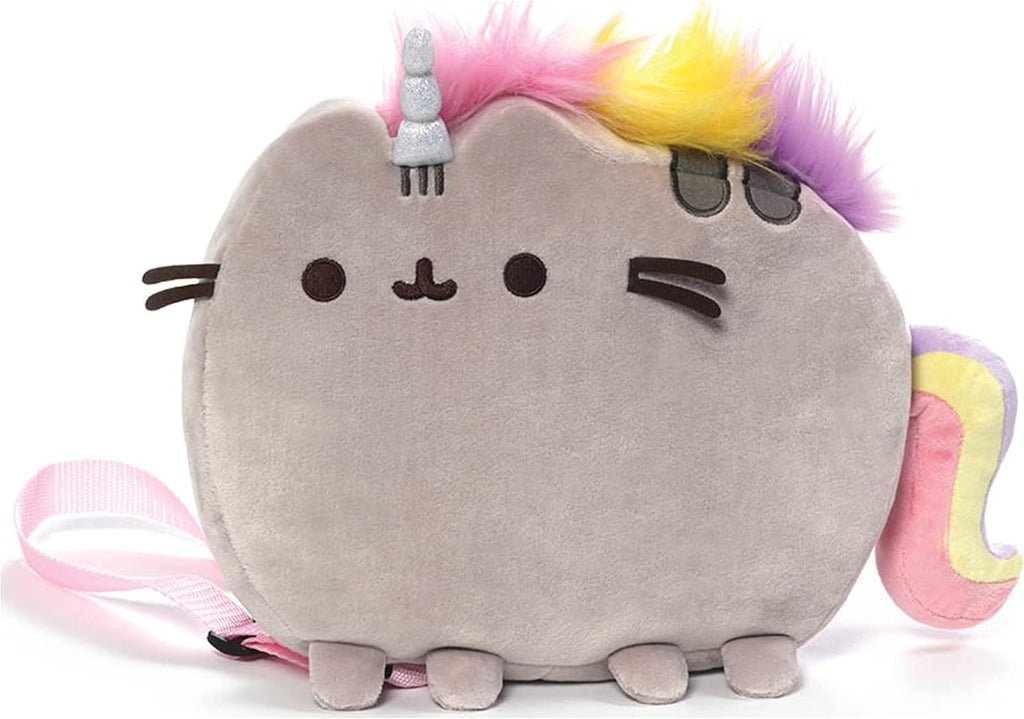 GUND Pusheen Pusheenicorn Plush Stuffed Animal Unicorn Cat Backpack, 13"