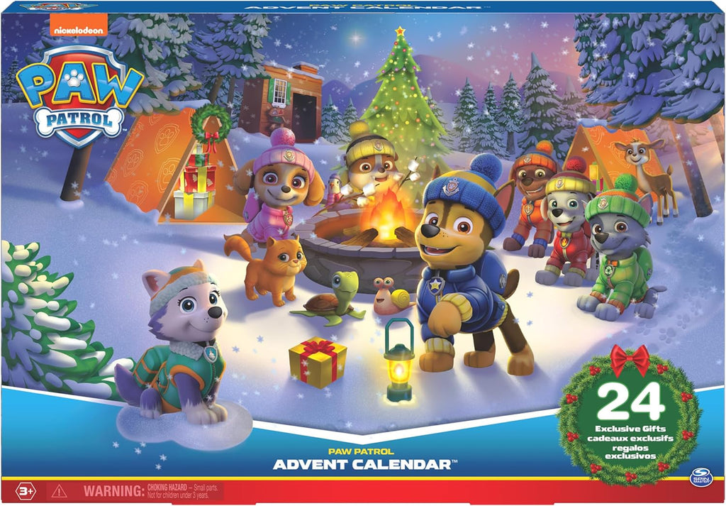 PAW Patrol: 2023 Advent Calendar with 24 Surprise Toys - Figures, Accessories and Kids Toys for Ages 3 and up