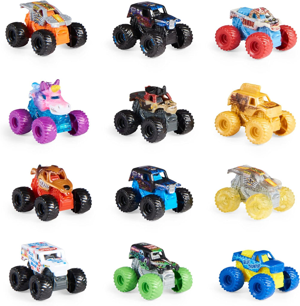 Monster Jam, Official Mini Mystery Collectible Monster Truck 12-Pack, 1:87 Scale, Great Gift for Birthday Parties