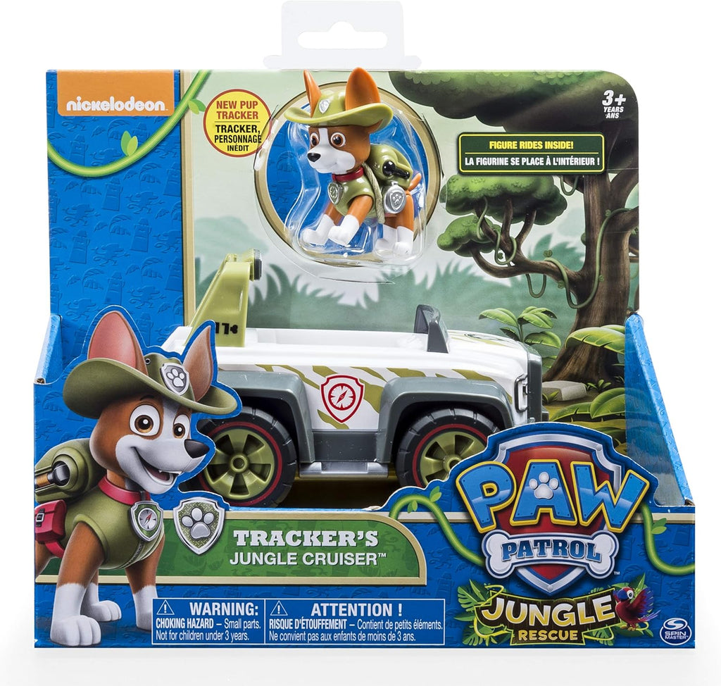 Paw Patrol, Jungle Rescue, Tracker’s Jungle Cruiser, Vehicle & Figure