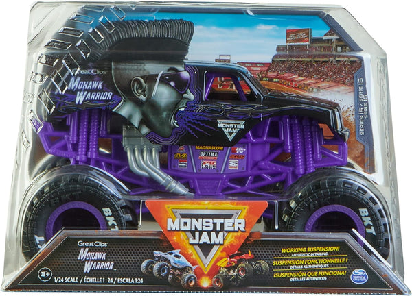 Monster Jam, Mohawk Warrior Die-Cast Vehicle, 1:24 Scale – Wonder Toys