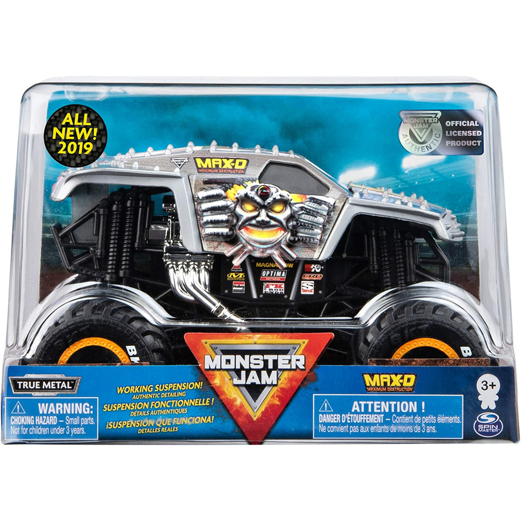 Monster Jam Official Max D Monster Truck, Die-Cast Vehicle 1:24 Scale