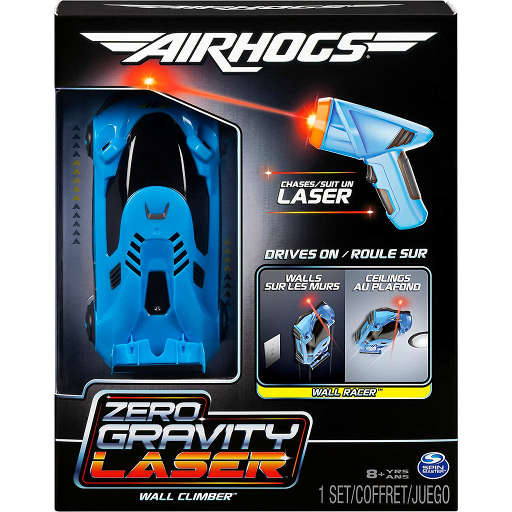 Air Hogs, Zero Gravity Laser, Laser-Guided Wall Racer, Wall Climbing Race Car, Blue