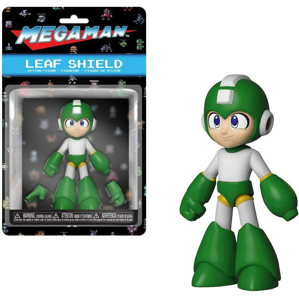 Funko Mega Man [Leaf Shield]: Mega Man x Mini Action Figure + 1 Video Games Themed Trading Card Bundle