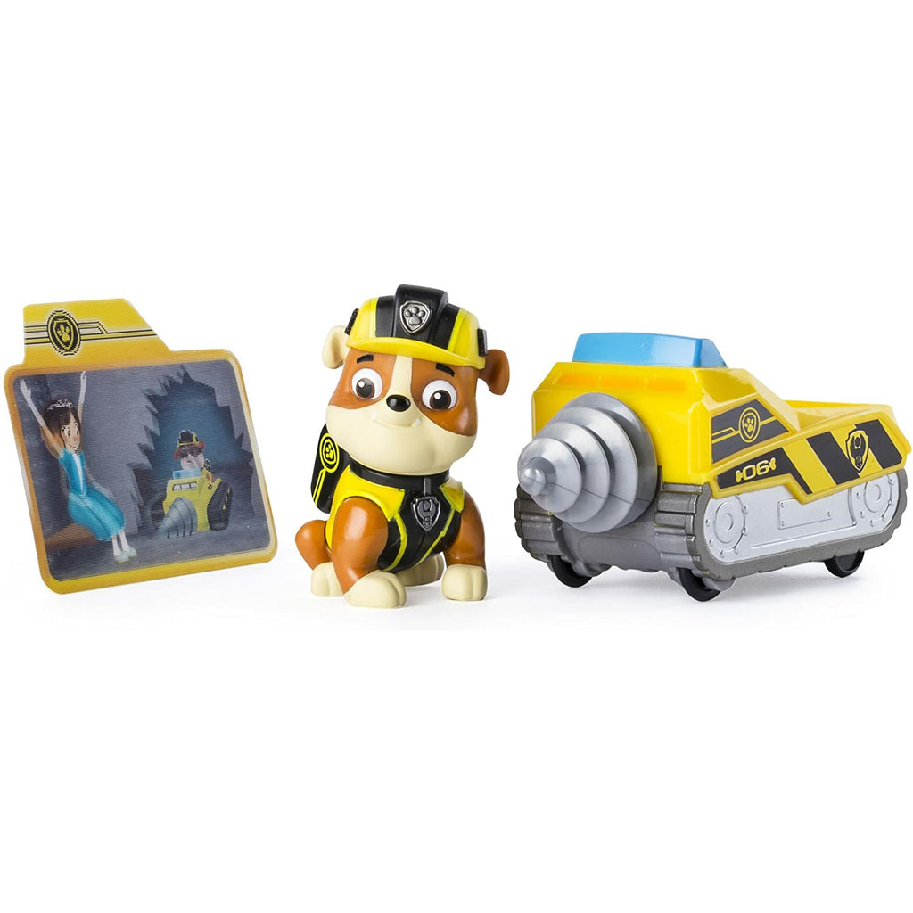 Paw Patrol Mission Paw - Rubble’s Mini Miner - Figure and Vehicle