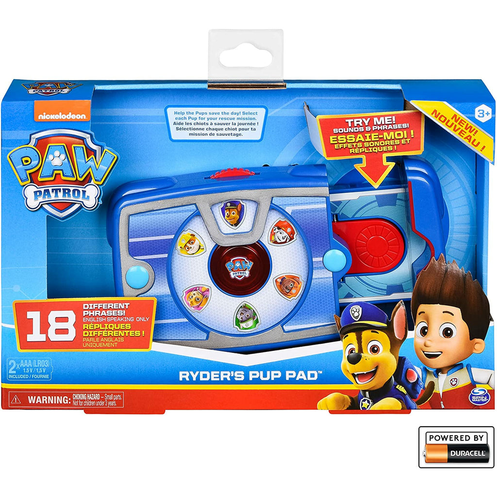 Paw Patrol, Ryder’s Interactive Pup Pad with 18 Sounds and Phrases, Toy for Kids Aged 3 and up
