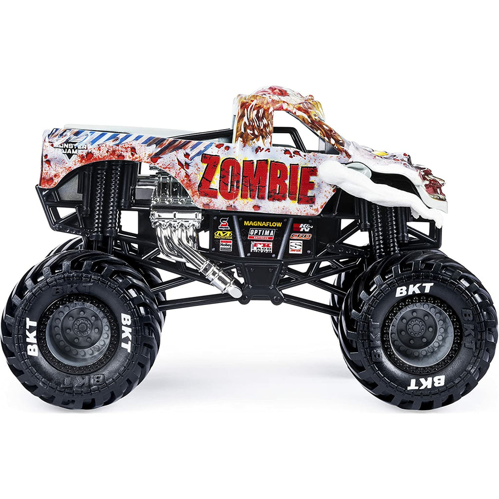 Monster Jam, Official Zombie Monster Truck, Collector Die-Cast Vehicle,  1:24 Scale, Kids Toys for Boys and Girls Ages 3 and up